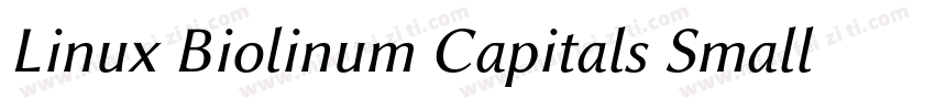 Linux Biolinum Capitals Small CapsV字体转换